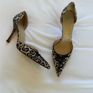 Vintage Leopard Print Women's Heels
